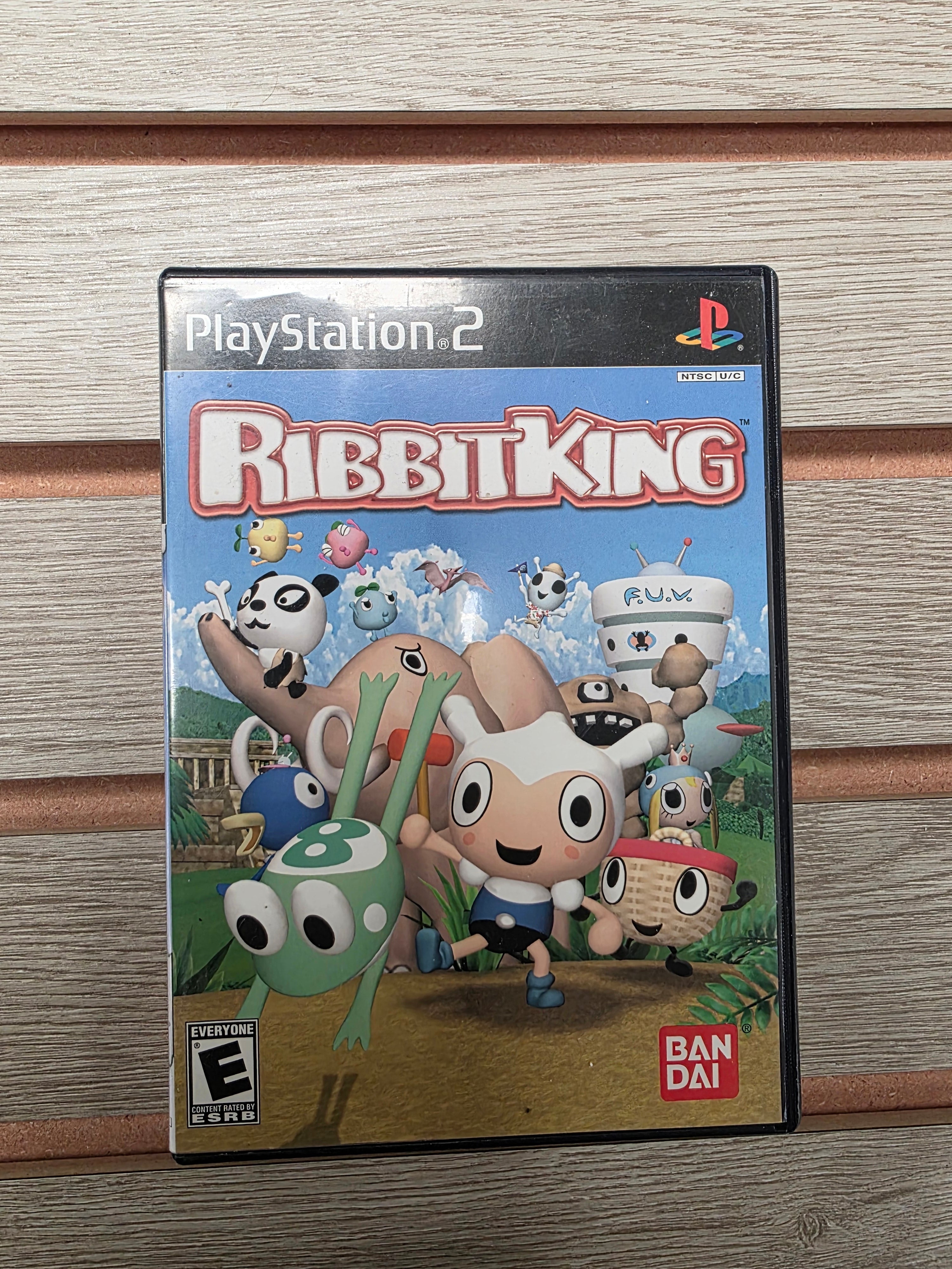 Ribbit King for PS2, Disk, Case, Manual, and Bonus Disk